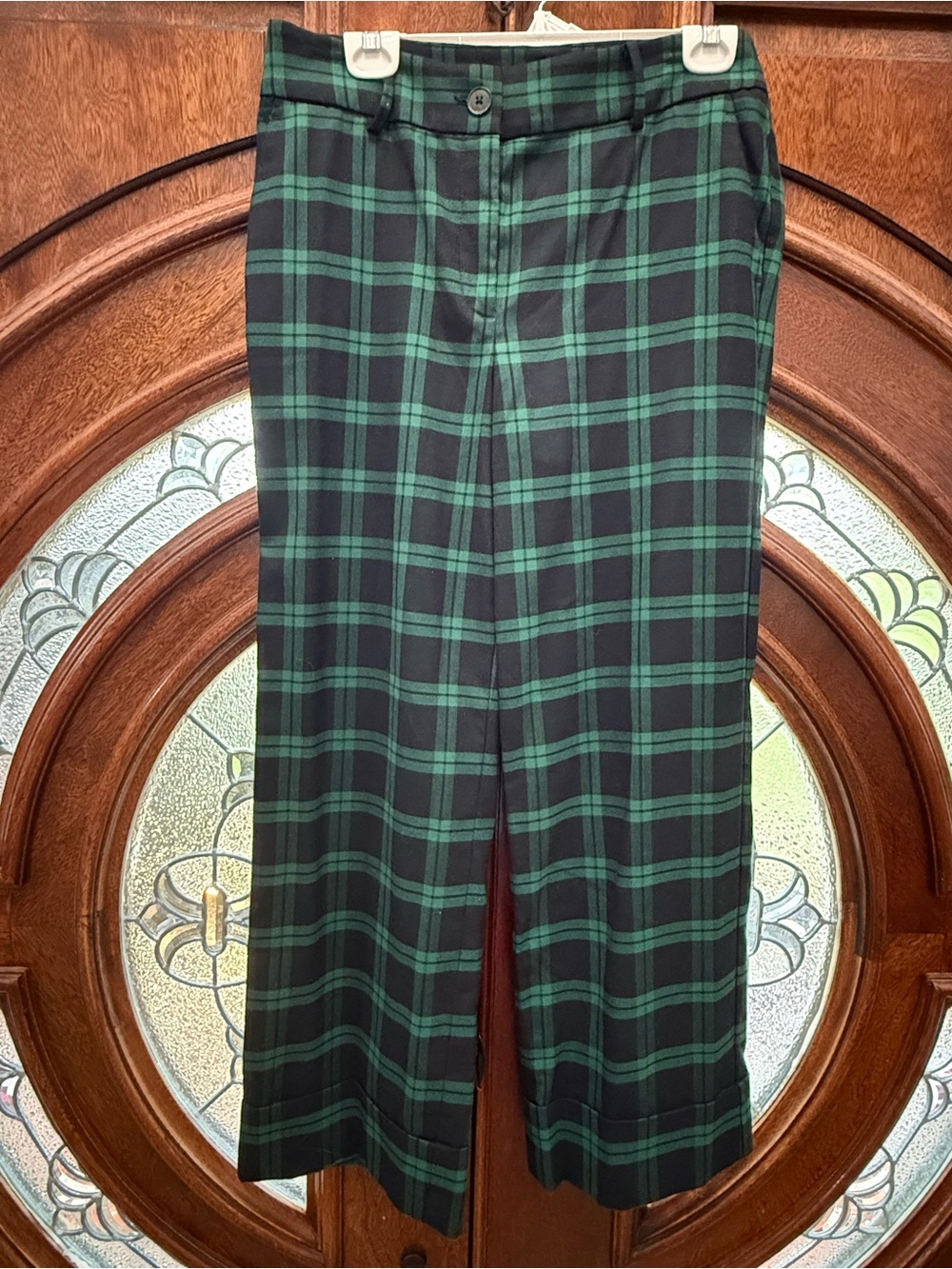 Talbots Navy and Green Plaid Women’s Dress Pants